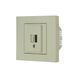 Розетка 1-USB Ovivo Electric GRANO кремова 400-020300-245 фото 2