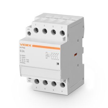 Модульний контактор 4п 63А 4НВ VF-RS-MC4O-63 VIDEX RESIST 27915 фото