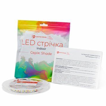 LED стрічка ElectroHouse Shade 12Вт 12В SMD5050 60 діодів RGB EH-STR1IP20 фото