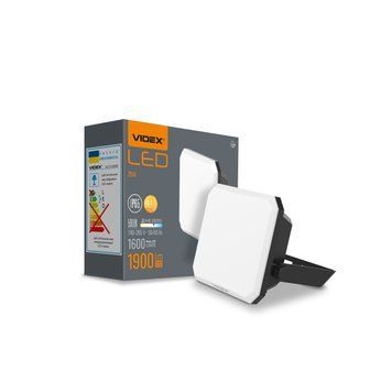 LED прожектор VIDEX F3 20W 5000K 220V Black (VLE-F3-0205B) 27713 фото