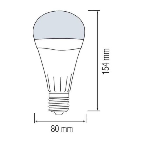Cвітлодіодна лампа акумуляторна Horoz Electric DURAMAX-12 12W E27 6400K 001-055-0012-010 фото