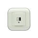 Розетка 1-USB Ovivo Electric LOFT біла+сіра 404-010303-245 фото 1