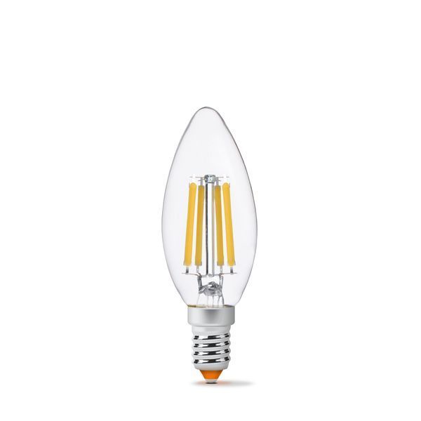 LED лампа VIDEX Filament C37F 6W E14 4100K 25794 фото