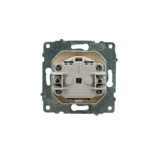 Механізм розетки з заз. з кришкою та шторками Ovivo Electric GRANO кремовий 600-000302-243 фото