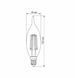LED лампа VIDEX Filament C37Ft 6W E14 4100K 25796 фото 3