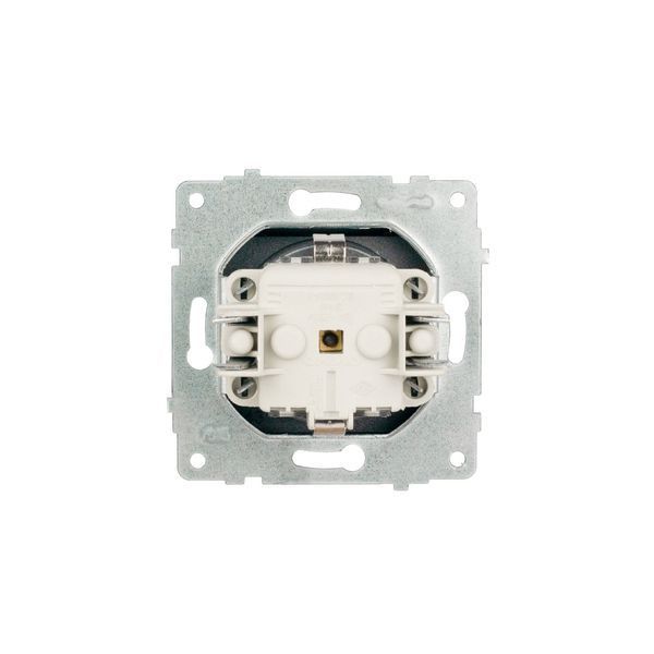 Механізм розетки з заз. з кришкою та шторками Ovivo Electric GRANO срібло 600-000310-243 фото