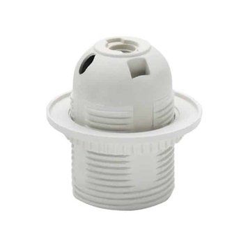 Патрон пластиковий з юбкою Horoz Electric Е27 білий 094-002-0001-010 фото