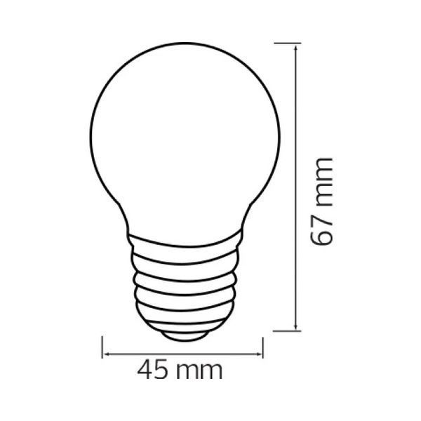 Світлодіодна лампа Horoz Electric RAINBOW 1W E27 червона 001-017-0001-030 фото