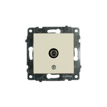 Механізм розетки супутникової Ovivo Electric GRANO (F конектор) кремовий 600-000302-231 фото
