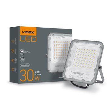 LED прожектор VIDEX PREMIUM F2 30W 5000K День-ніч 26171 фото
