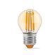 LED лампа VIDEX Filament G45FA 6W E27 2200K бронза 25800 фото 2
