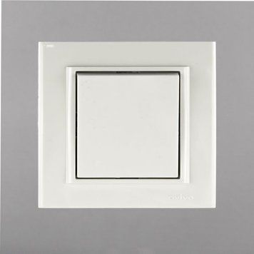 Вимикач 1-клв. Ovivo Electric Mina білий 401-010200-200 фото