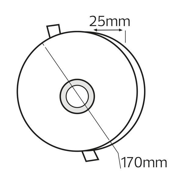 Світлодіодний світильник вбудований Horoz Electric LED VALENTINA-24 24W 3000K-6500K білий 016-063-0024-010 фото