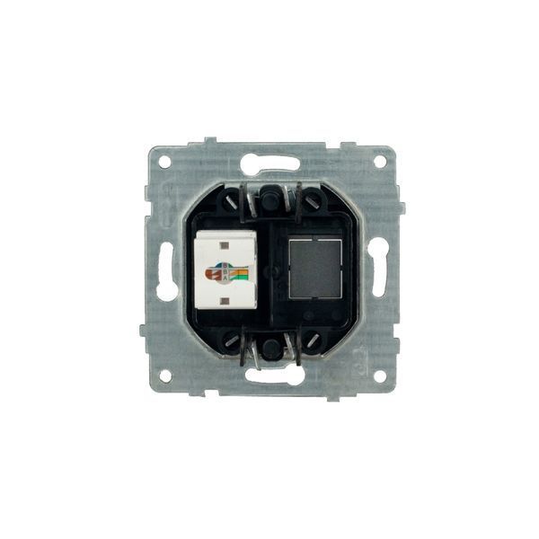 Механізм розетки комп&rsquo;ютерної (CAT6) Ovivo Electric GRANO срібло 600-000310-229 фото