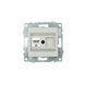 Механізм розетки комп&rsquo;ютерної (CAT6) Ovivo Electric GRANO срібло 600-000310-229 фото 1