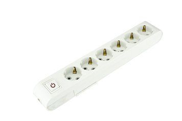 Колодка TEB Electric ДЕКО 6 гнізда з заз. і вимикачем 210-000-602 фото