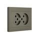 Розетка 2-а. Ovivo Electric GRANO антрацит 400-130300-908 фото 3