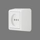 Розетка Ovivo Electric NIVO біла 402-010000-215 фото 2