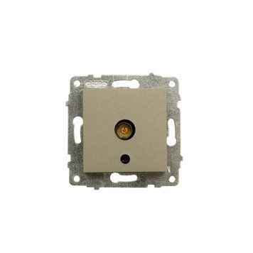 Механізм розетки ТВ прохідної Ovivo Electric GRANO антрацит 600-000313-224 фото