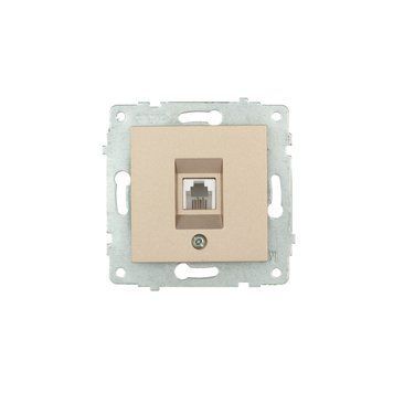 Механізм розетки ТФ Ovivo Electric GRANO титан 600-000312-221 фото