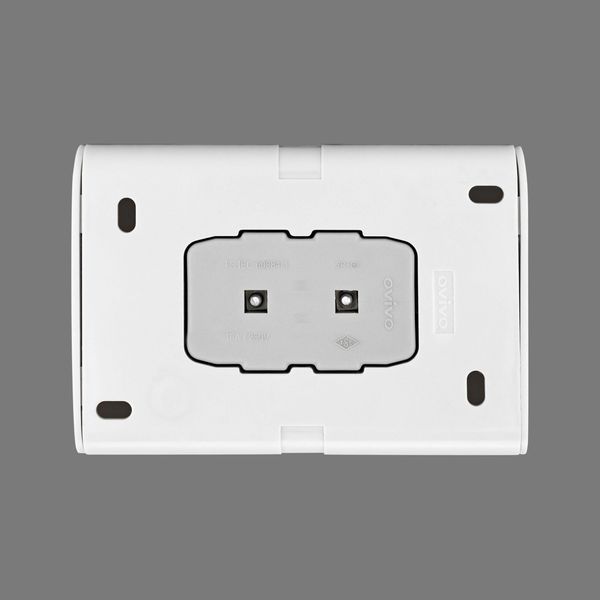 Розетка 2-а. NIVO Ovivo Electric біла 402-010000-908 фото